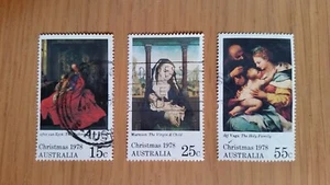 Complete Australia used stamp set: 1978 Christmas - Picture 1 of 1