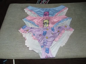 Nice Quality Women's Men's Baby Colors Frilly Sissy Brief Panties Size X Large - Picture 1 of 12