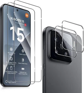 2X szkło ochronne ( wyświetlacz + aparat ) do wyświetlacza Xiaomi 15 pełna folia pancerna 9H - Zdjęcie 1 z 10