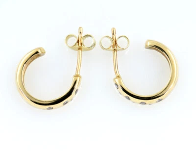 Ohrstecker 585/000 14 K Gelbgold Zirkonia - Bild 1 von 3