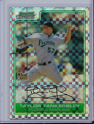 Taylor Tankersley 2006 Bowman Draft X-Fractor #'d /299 Chrome Refractor Rookie - Image 1 of 2