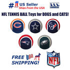 Pets First NFL 2PC ZABAWKI DO PIŁKI TENISOWEJ dla twoich sportowych zwierząt domowych - psów / kotów
