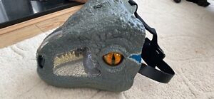 Jurassic World Chomp N Roar Mask Velociraptor Raptor Blue Dinosaur Toy