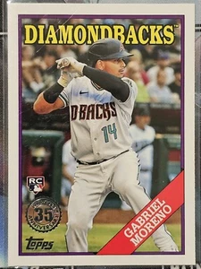 GABRIEL MORENO (RC) 2023 Topps Update Series 1988 Topps #88US-4 - Diamondbacks  - Picture 1 of 2