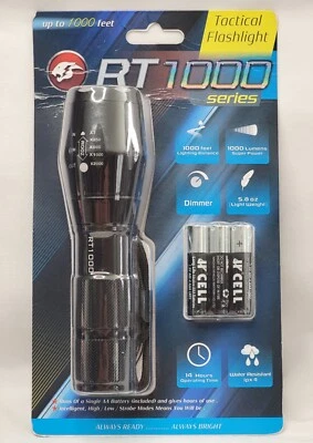 Military Tactical LED Flashlight Super Bright 1000 Lumen  Waterproof - New NIB - Image 1 of 2