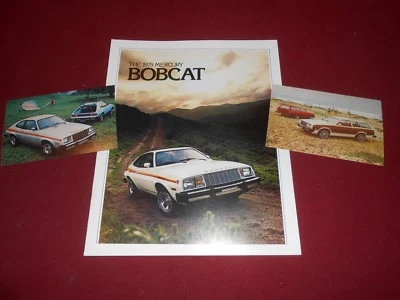 Mercury Bobcat 1979 folleto grande de 8 páginas/catálogo más 2 postales originales 79 Foto 1 de 2