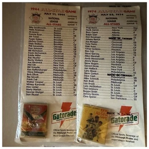 Gatorade 1944 & 1974 All-Star Game Pins. Pittsburgh Forbes Field 3 Rivers Stad. - Picture 1 of 5