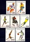 Tanzanie 1993 Sports Boxe Hockey Cheval Football Course Plongeon Basketball MNH