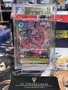 BGS 10 2024 Emperadores en el Nuevo Mundo Nico Robin ALT ART R OP09-107 Japonés - Imagen 1 de 2