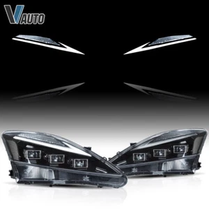 Faros LED VLAND DRL azules para Lexus IS 250 350 IS F 06-13 marcador transparente diestro y derecho - Imagen 1 de 17
