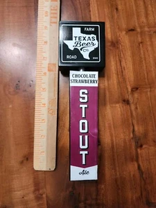 Beer Tap Chocolate Stout Texas Beer Co Austin Atx Acl Texas Microbrew Keg Handle - Picture 1 of 10