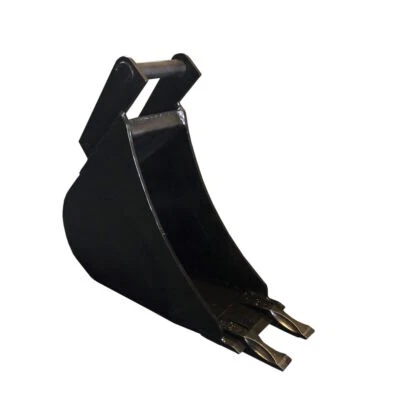 SRM-DESIGN Tieflöffel Baggerschaufel Baggerlöffel Hardox Minibagger MS01 30cm mit 2 Zähne