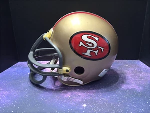 Replica casco medio giovanile vintage anni 90 NFL San Francisco 49ers Riddell full size - Foto 1 di 17