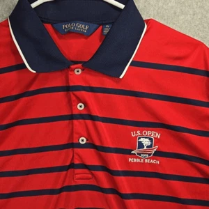 Polo Golf Ralph Lauren Poloshirt gestreift XL US Open 2019 Pepple Beach - Bild 1 von 12