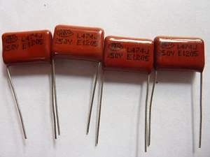 10PCS CL21 474J 250V 0.47UF 470NF P15 Metallized Film Capacitor - Picture 1 of 1