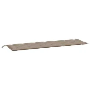 Garden Bench Cushion Outdoor Patio Chair Seat Pads Oxford Taupe 200x50 7cm Thick - Picture 1 of 8