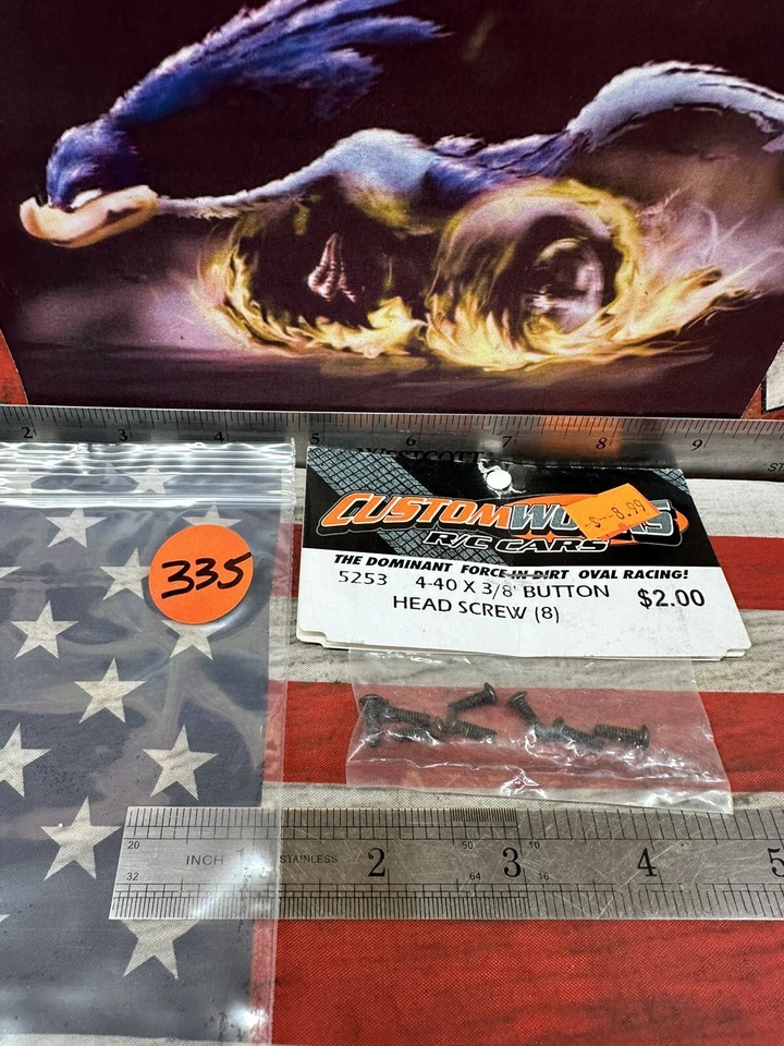 Custom Works 5253 4-40x3/8" Button Head Screw: 8pc. - Image 1 of 4