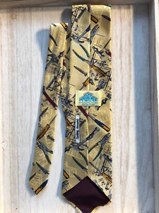 Home Improvement TV Show Binford Tools Yellow Tooling Around Men’s Neck Tie - Picture 1 of 5