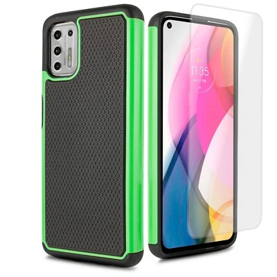 Funda protectora para teléfono Motorola G Stylus 2021 + pantalla de vidrio templado Foto 1 de 4