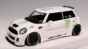 1/18 Modelos IVY Mini Cooper LB Performance Liberty Walk Blanco Monstruo Cuero - Imagen 1 de 6