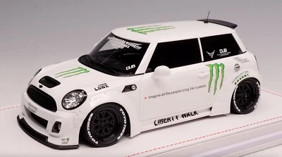 1/18 IVY Models Mini Cooper LB Performance Liberty walk White Monster Leather - Image 1 of 4