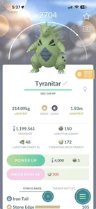 Tyranitar - Pokémon GO (Beschreibung lesen) - Bild 1 von 2