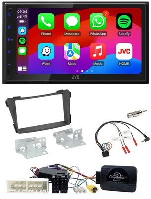 JVC Bluetooth USB Lenkrad 2DIN DAB Autoradio für Hyundai i40 VF ab 16 schwarz - Bild 1 von 4