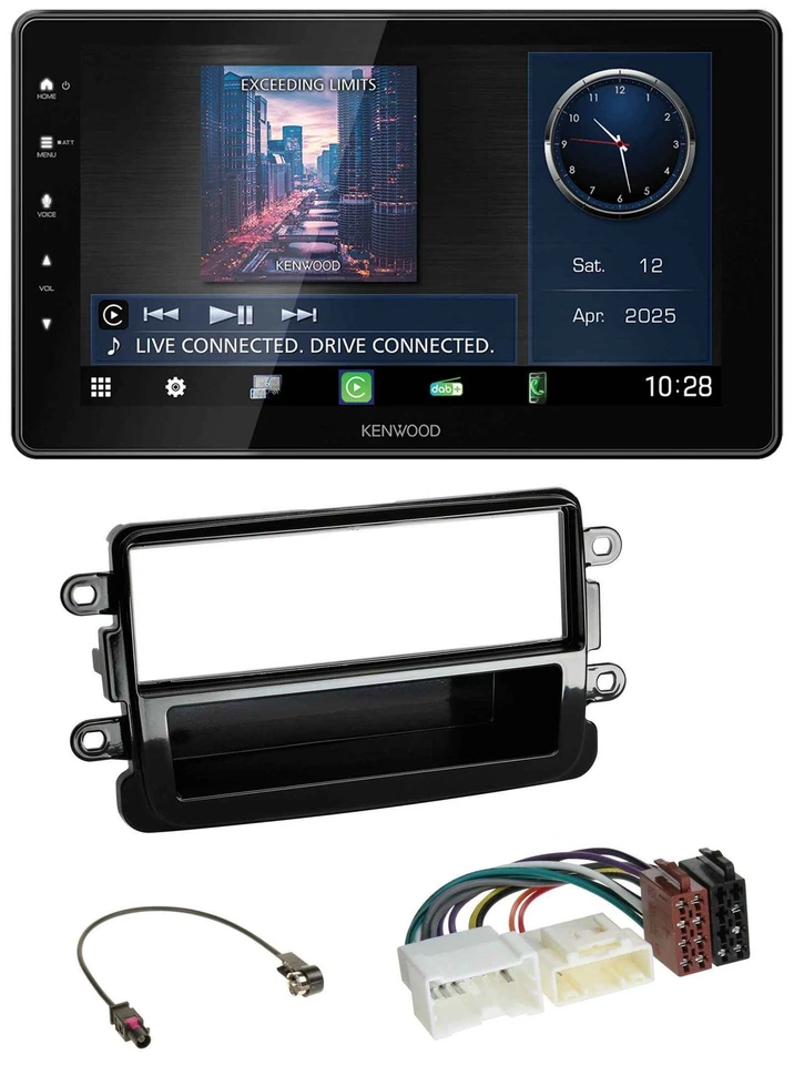 Kenwood MP3 Bluetooth USB DAB Autoradio für Dacia Lodgy Dokker Duster Sandero- p - Bild 1 von 4