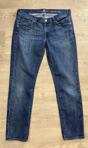 7 For All Mankind Crop Josefina Skinny Boyfriend Jeans Damen Größe 29 - Bild 1 von 9