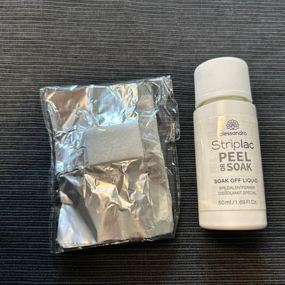 alessandro Striplac PEEL OR SOAK Soak off Liquid, 50 ml + 10 Remover Wraps - Bild 1 von 4