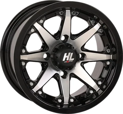 Rueda HL10 negro brillante mecanizada 12x7 4/110 4+3 10 mm Honda Rancher 350 2x4 00-06 Foto 1 de 3