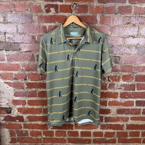 RSVLTS Caddyshack Polo Shirt Mens Medium Green Breakfast Balls Golf Performance - Picture 1 of 4