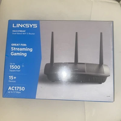 Linksys EA7200 Max Stream Dual Band AC1750 Wi-Fi 5 Router Streaming Gaming New - Image 1 of 3