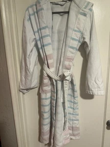 Brooks Brothers Robe ONE SIZE White Turkish Cotton Terry Towel Thick Heavyweight - Picture 1 of 11