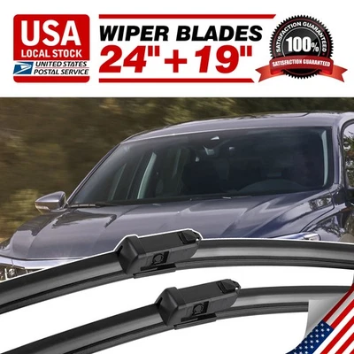 For VOLKSWAGEN CC 2013-2017 24"&19"Windshield Wiper Blade High quality Durable - Image 1 of 4