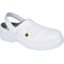 Portwest Compositelite ESD Perforated Safety Clogs White Size 4