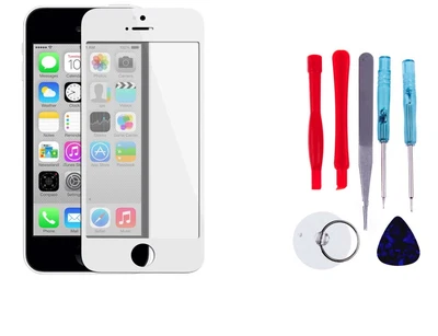 XTRAFAST iPhone 5 5S 5C SE Front Glas Frontglas Display Scheibe Touch + Werkzeug Weiß