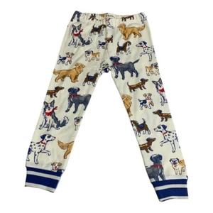 Hatley Pants Boys 3 White Dog Print Pajama Pants - Picture 1 of 4