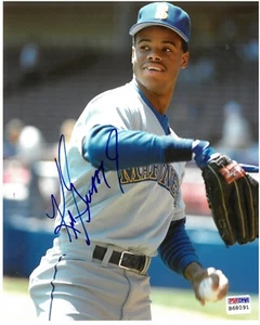 Foto autografiada 8 x 10 de Ken Griffey Jr Mariners reimpresión automática - Imagen 1 de 1