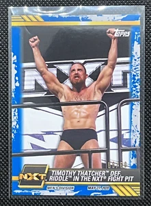 Timothy Thatcher Def. Riddle #09/50 NXT Topps 2021 Blue Wrestling Trading Card. - Picture 1 of 11