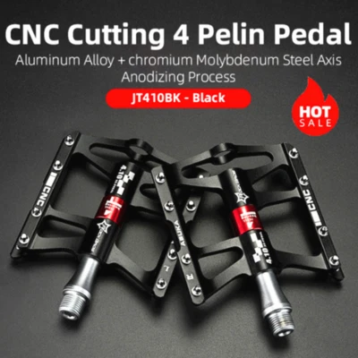 ROCKBROS 9/16" Mountain Bike Pedals Ultralight 4 Bearings MTB BMX Bicycle Pedals - Image 1 of 4