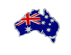 Patch Aufnäher Aufnäher bestickt Australien Flagge Backapack Australian Karte Papier - Bild 1 von 1