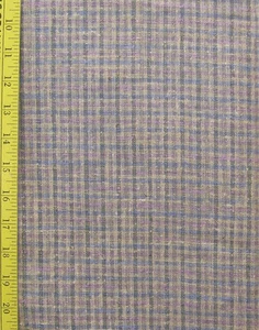 Logantex Board Room Linen Blend Plaid Fabric 182 (BTY) - Picture 1 of 1