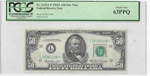 Fr. 2115L* 1969A PCGS 63 PPQ $50 San Francisco L00261106* 61106 - Picture 1 of 2