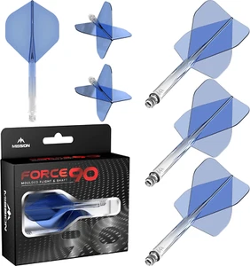 Force 90 | Freccette Con Sistema Integrato Di Precisione E Asta, Confezione Da 3 - Foto 1 di 12