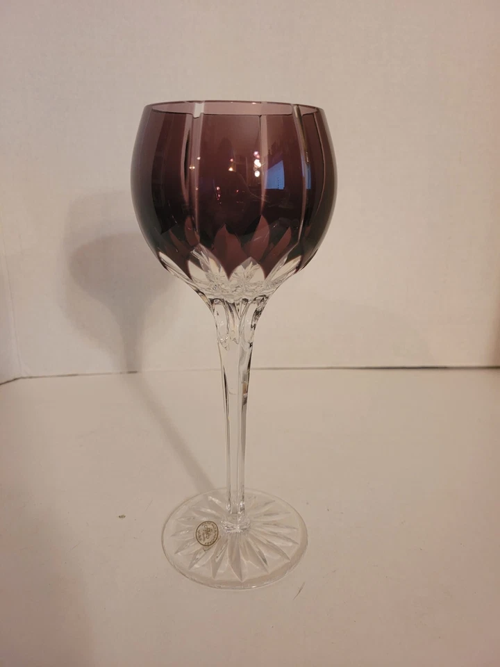 AJKA CASTILLA MODERNA AMATISTA PÚRPURA CORTE A CRISTAL TRANSPARENTE COPA DE VINO Pegatina Foto 1 de 4