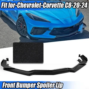 For 20~Up Corvette C8 | Z06 Z07 Package CARBON FLASH Front Lip Splitter Canards - Picture 1 of 12