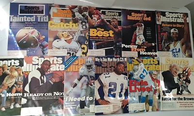 Винтажный 1994 и 1995 Sports иллюстрированные журналы лот из 11, 3 1 обложки Ed O'Bannon - Изображение 1 из 4