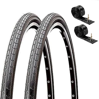 KIT 2 COPERTONI +2 CAMERE D'ARIA PER BICI CITY CITYBIKE 700 X 35 C ZOOKA POWER