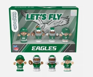 Fisher Price Little People NFL Collector Football Philadelpia Eagles Kelly Green - Picture 1 of 7